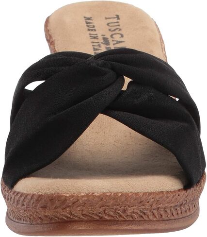 Tuscany by Easy Street Women's Dinah Wedge Sandal, Navy, 8.5 M US in Saudi Arabia