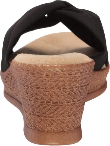 Tuscany by Easy Street Women's Dinah Wedge Sandal, Navy, 8.5 M US in Saudi Arabia