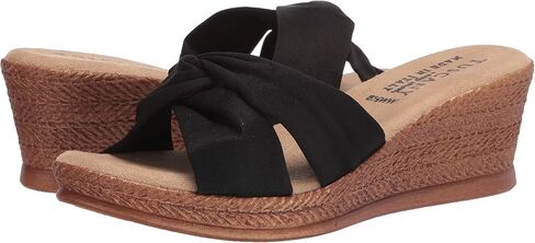 Tuscany by Easy Street Women's Dinah Wedge Sandal, Navy, 8.5 M US in Saudi Arabia