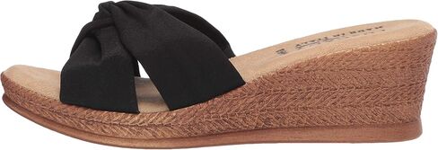 Tuscany by Easy Street Women's Dinah Wedge Sandal, Navy, 8.5 M US in Saudi Arabia