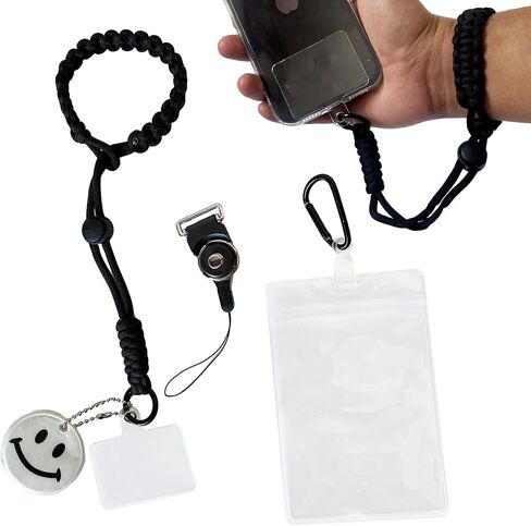 Universal Phone Lanyard Handmade -keychain wristlet ، حزام معصم الهاتف المحمول القابل للتعديل المضاد للسرقة ، حبل معصم لطيف للمفاتيح مفتاحية الحبل. in Saudi Arabia