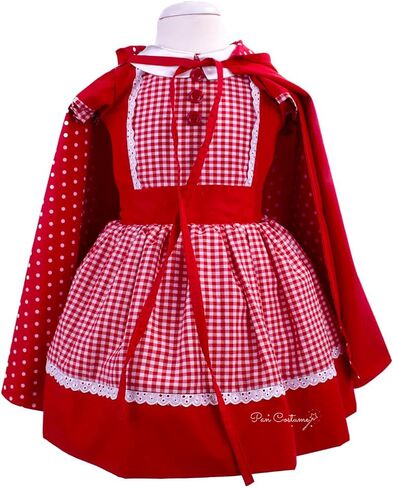 Red Riding Hood Costume, Little Red Riding Hood Outfit and Cape for Toddler (9 months US) in Saudi Arabia