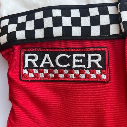 Handmade Race Car Driver Costume for Toddlers - Halloween Costume, Cars Boys Racing Outfit, Toddler Racer Suit, Kids Jumpsuit with Hat, Baby Racer Costume (Long Sleeve, 3T) in Saudi Arabia