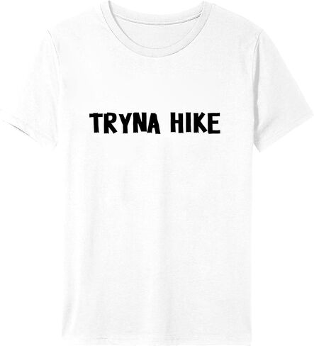 Tryna hike Graphic Print Men's Unisex shirt (XL, Brown) in Saudi Arabia