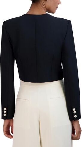 BCBGMAXAZRIA Women's Round Neck Relaxed Style Corset Jacket in Saudi Arabia