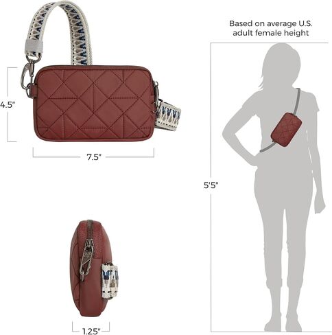 Travelon Boho Anti-Theft Phone Sling, Paprika in Saudi Arabia