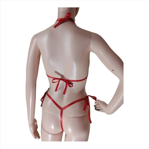 Sexy Embroidered Heart Shape Cute Push Up Lingerie Handmade Sexy Style Looking charming Valentines Day Gifts Breathable And Naughty Sleepwear Free Size Red & Black (Red & Black) in Saudi Arabia