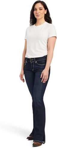 Ariat Female R.E.A.L. Perfect Rise Arrow Danna Boot Cut Jean Nashville 31 in Saudi Arabia