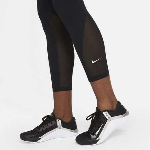 بنطال ضيق متوسط ​​الارتفاع للنساء من Nike One مقاس 7/8 بألواح شبكية in Saudi Arabia