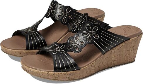 Skechers Women's Beverlee-Garden Picnic Wedge Sandal in Saudi Arabia