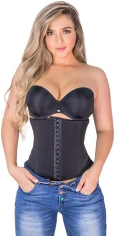Faja Cinturilla, Underbust Corset, Waist Cincher (XXS, Black) in Saudi Arabia