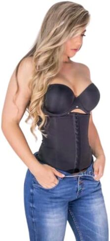 Faja Cinturilla, Underbust Corset, Waist Cincher (XXS, Black) in Saudi Arabia