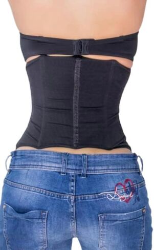 Faja Cinturilla, Underbust Corset, Waist Cincher (XXS, Black) in Saudi Arabia