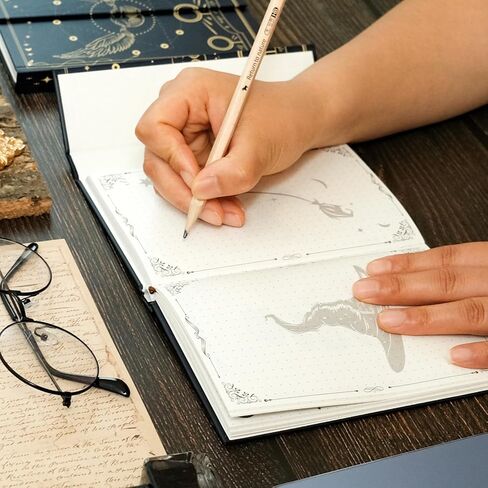 Magnetic Closure Notebooks Journal for Travelers, Students,Hard Cover Writing Diary Notebooks Planner with Premium Thick Paper,Lined Ruled Notebook for Office School,196 Pages,4.33"×6.6"(Magical) in Kuwait