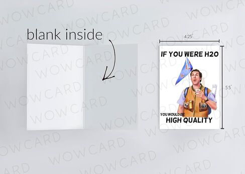Bobby Boucher Waterboy Birthday Card, Funny Pop Culture Birthday, High Quality H2O movie card, Waterboy Fan Gift, Adam Sandler greeting card (Happy Birthday now celebrate with some high quality H2O) in Saudi Arabia