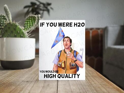 Bobby Boucher Waterboy Birthday Card, Funny Pop Culture Birthday, High Quality H2O movie card, Waterboy Fan Gift, Adam Sandler greeting card (Happy Birthday now celebrate with some high quality H2O) in Saudi Arabia