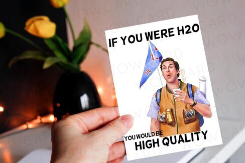Bobby Boucher Waterboy Birthday Card, Funny Pop Culture Birthday, High Quality H2O movie card, Waterboy Fan Gift, Adam Sandler greeting card (Happy Birthday now celebrate with some high quality H2O) in Saudi Arabia