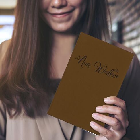 My Personal Memories Custom Engraved Thoughts Journal Notebook for Women, Men, Writers, Teachers, Students, Girls, Boys - Personalized and Monogrammed (Brown) in Saudi Arabia
