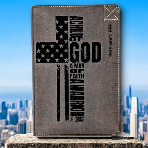 Personalized Every Man's Bible NLT Deluxe Edition | Warrior of God Laser Engraved Bible with Name | LeatherLike Brown Study Bible for Men | Book Introductions, Study Notes and 44 Charts in Saudi Arabia