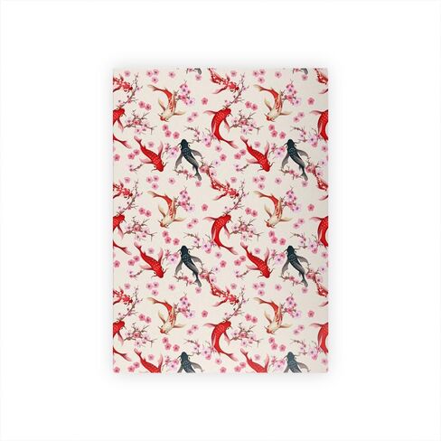 Koi Fish Wrapp Paper Roll ، ورق تغليف الأسماك ، ورقة التغليف هدية عيد ميلاد Koi ، ورق التغليف ، غلاف هدايا عيد الميلاد ، ورقة لف العطلة ، لف هدية عيد ميلاد in Saudi Arabia