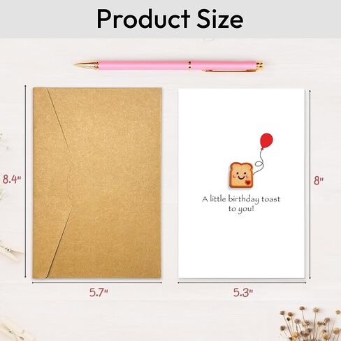 Funny Birthday Card for Teen Girls Boys, A Little Toast On Your Birthday Pun, 13th 14th 15th 16th 17th 18th Bday Cards for BFFs Friends, Trending Gifts for Teen Girls, Hilarious Bday Gifts for Her in Saudi Arabia