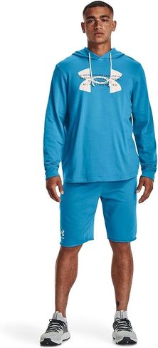 Under Armour Men's Standard Rival Terry Shorts, (025) Castlerock Light Heather / / Onyx White, X-Small in Saudi Arabia