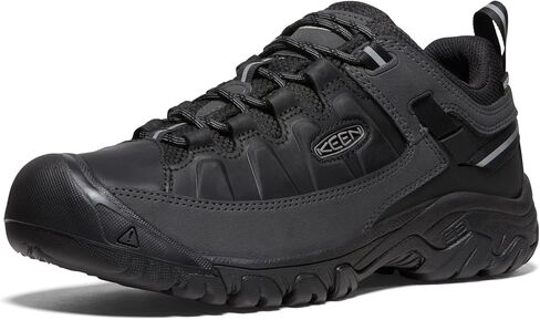 KEEN Men's Targhee 3 Low Height Waterproof Hiking Shoes, Triple Black, 11.5 in Saudi Arabia