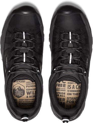KEEN Men's Targhee 3 Low Height Waterproof Hiking Shoes, Triple Black, 11.5 in Saudi Arabia