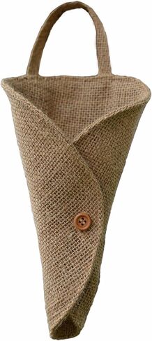 Summer-Ray 12 Handmade Hessian Burlap Pew Cone for Rustic Wedding Aisle Decorations in Saudi Arabia
