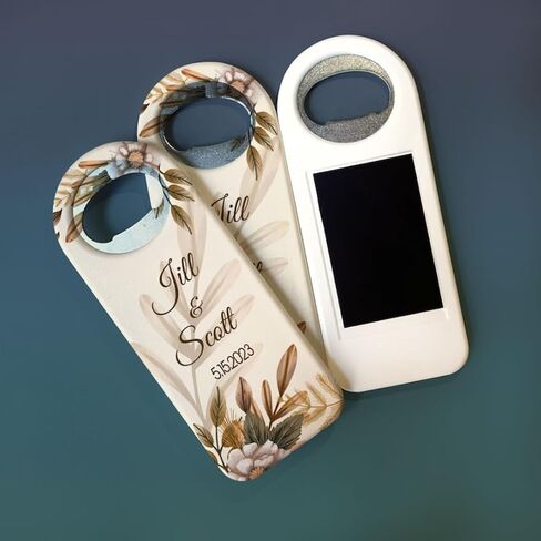 20-200 pcs Magnet Customizable Wedding Favor For Guests, Personalized Wedding Gift,Magnetic Bottle Opener,Save The Date, Custom Cap Opener,Wedding Gift in Saudi Arabia