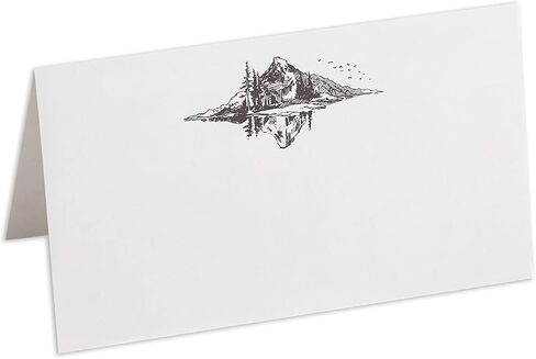 بطاقات Mountain Landscape Place ، حزمة من 100 ، بطاقات جلوس الزفاف ، بطاقات مرافقة ، 2.5 × 3 بوصات ، مسجلة وجاهزة للاستخدام in Saudi Arabia