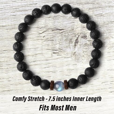 Dad Birthday Gift Men Bracelets Beaded Best Dad Ever Fathers Day From Daughter Son Unique Present Card Cool Black Christmas Stocking Stuffers Valentines Him Who Have Everything Wants Nothing in Saudi Arabia