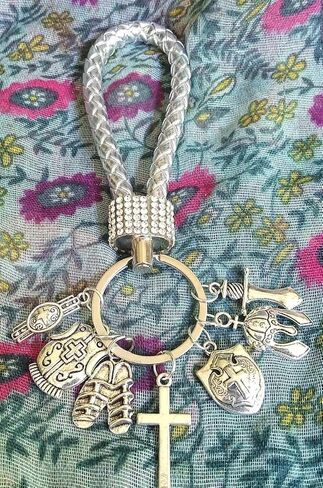 Women's Handmade Christian Armor of God Keychain in Saudi Arabia