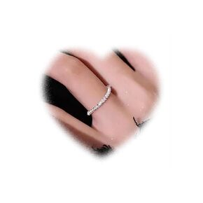 Bohemian Sparkly Ring Minimal Knuckle Ring Silver Stacking Ring Jewelry for Women