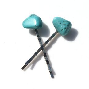 Turquoise Stone Hair Pins (Qty of 2)