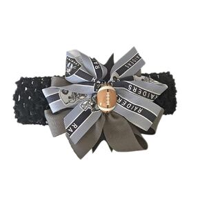 Raiders Girl Boutique Bow Crocheted Headband