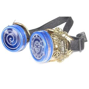 DR Whovian Steampunk Blue goggles cosplay costume