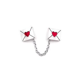 Love Letter Sweater or Cardigan Clip, Valentine's Day Heart Envelope Sweater Guards