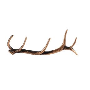 Elk Antler Pin, M004, 2 Inches, Pewter, Handmade in the USA, Realistic, Wapiti Antler Shed, Metal, Hat Pin, Lapel Pin, Brooch, Gift, Over 3100 Wildlife Designs.
