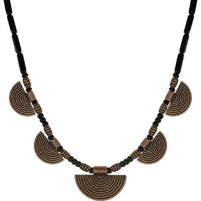 قلادة النحاس والأسود Boho Vintage Style Bib Necklace (20 ، النحاس ، الأسود) in Kuwait