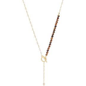 Poshpendant Handmade Rose Quartz Argle Netclace-Natural 6mm Rose Quartz Beads-Love & Compassion-سلسلة نحاسية مطلية بالذهب-21 بوصة-قلادة لؤلؤة-هدية لها in Saudi Arabia