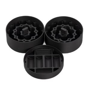 3ml Vial Storage Inserts for 32oz Hydrapeak Food Jar - 48 Vial High-Capacity Design - Temperature Regulation for Freezer or Fridge Storage (Black)