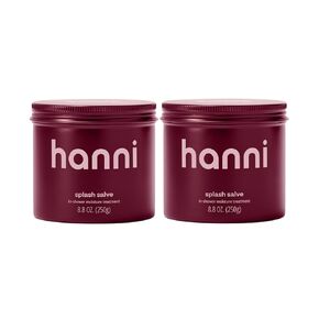 HANNI Splash Salve Body Mask, In-Shower Moisturizer with Coconut, Jojoba, Shea Butter & Glycerin, Deep Conditioning for All Skin Types, 250 mL / 8.8 oz (2 Pack)