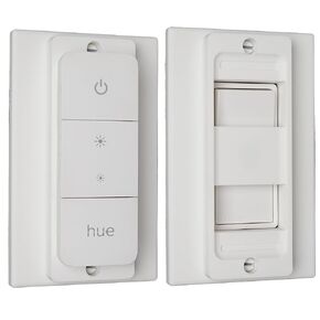 BERKLEY Wall Switch Cover Adapter Plate, Compatible with Philips Hue V2 Dimmer Remote (Single: Decora with Remote on Top)