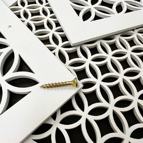 Vent Cover for walls and ceiling 1/4" Thick Primed white Custom Size Fan cover Wall Register Ceiling Register Air Return ventilation cover Style # 2 (20" × 6" Duct (22" x 8" Register))