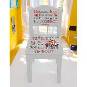Children's Time out chair, Nusery or Playroom Chair, Cute Chair for Baby Shower Gift