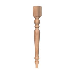 Farmhouse Wood Table Leg, Modern Furniture, Home Gifts, Sofa Unfinished Leg, Coffee Desk Art, DIY Gift Idea, Craft Wood Decor (with connector, 36 Inch / 90 cm)