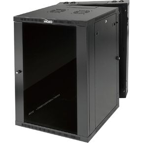 Fully Welded Server Cabinet, 15U Wall Mount Rack, 27.6inch Depth Network Rack, Mesh Door, Swing Out, Load Bearing 242lbs (110 kg), Network Cabinet for 19in Computer/AV/Data/IT Equipment in Kuwait
