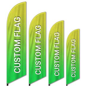 Custom Feather Flags for Business Personalized Advertising Feather Flags Custom Logo Flag Customized Business Flags for Outside (Only Flag)