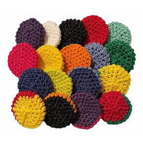 Kitchen Scrubbies - Nylon Yarn - Pot Scrubbers - Sponge - Scouring Pad - Reusable - Exfoliating - Set of 3 (or 4) - Double Thickness - Large